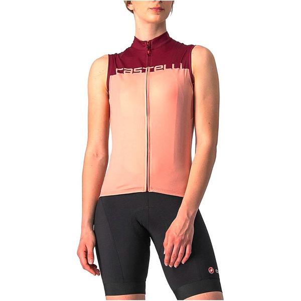 Castelli Velocissima Mouwloos Fietsshirt Roze M Vrouw