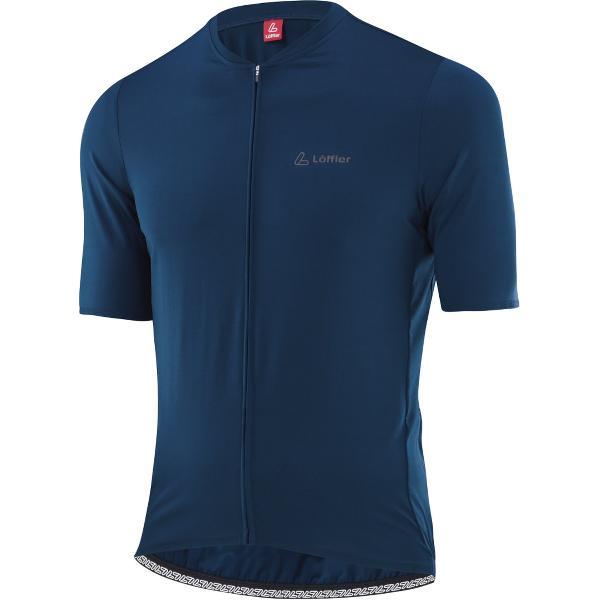 Loeffler fietsshirt korte mouwen M Bike Jersey FZ Clear Hotbond - Blauw