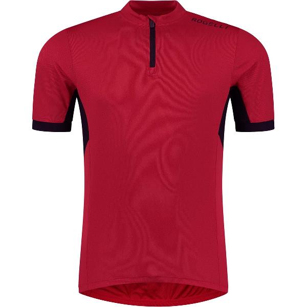 Rogelli Core Fietsshirt - Korte Mouwen - Heren - Rood, Zwart - Maat 3XL