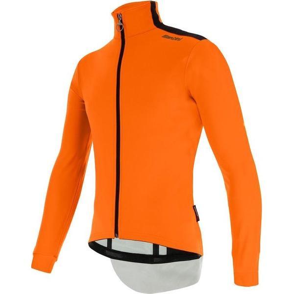 Santini Fietsjack lange mouwen Fluo Oranje Heren - Vega Multi Jacket Orange Fluo - L