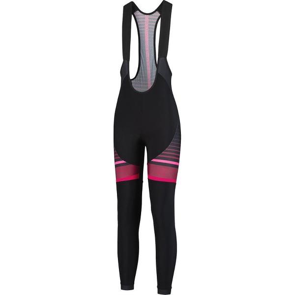 Rogelli Impress Lange Fietsbroek - Dames - Zwart, Bordeaux, Roze - Maat S