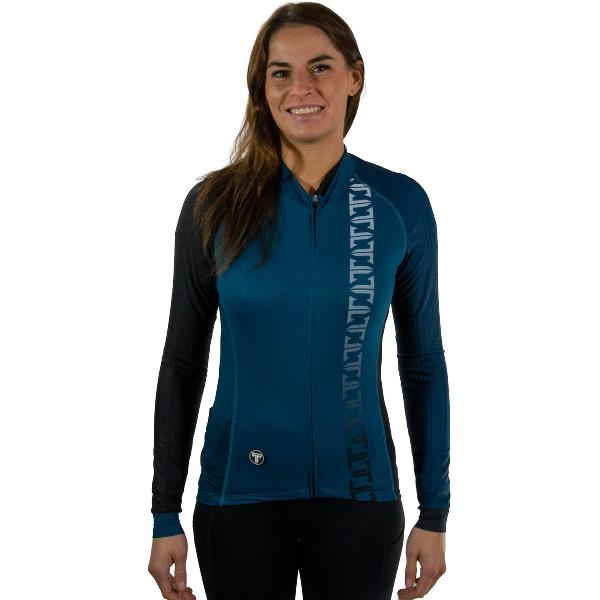 Trititan Titanium Pro Long Aero Sleeves Jersey - Fietsjas - Fietsjack - Blauw - 2XL