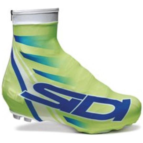 Sidi Copriscarpe Chrono Printed (35) - Fietsoverschoenen - Fluo Groen- Maat L = 41/43