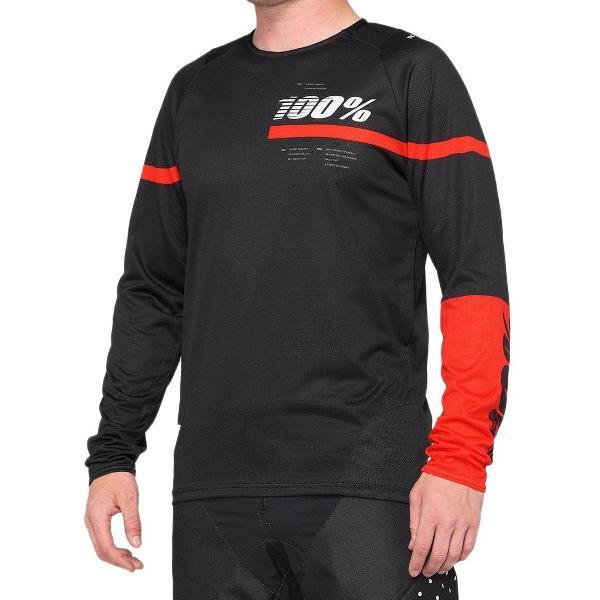 100percent R-core Lange Mouwenshirt Zwart S Man