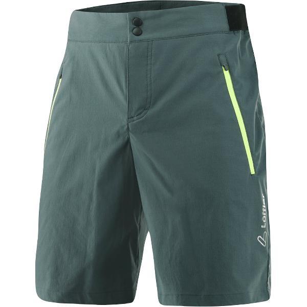 Loeffler fietsbroek kort M Bike Shorts Comfort - E CSL Night Green voor heren - Groen