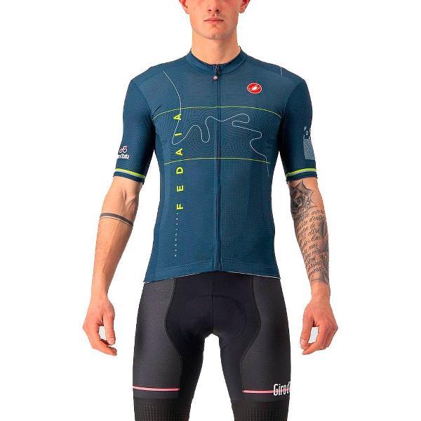 Castelli Giro Italia 2022 Marmolada Korte Mouwen Fietsshirt Blauw 2XL Man