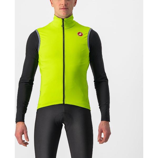 Castelli PERFETTO RoS 2 VEST ELECTRIC LIME - Mannen - maat M