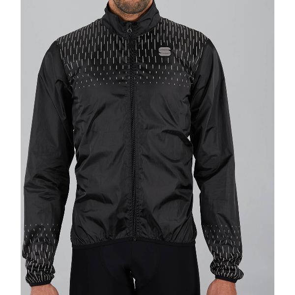 Sportful Fietsjack Heren Zwart - REFLEX JACKET BLACK - 3XL