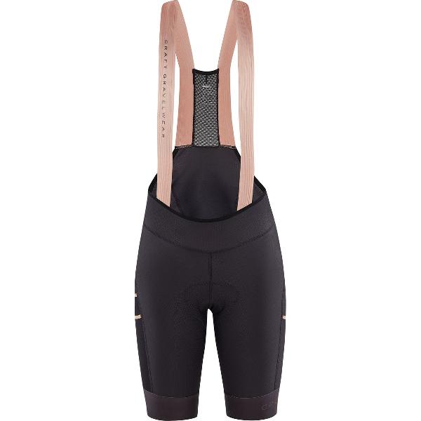 Craft - PRO Gravel Bib Shorts W - Fietsbroek - Slate - Dames - Maat M