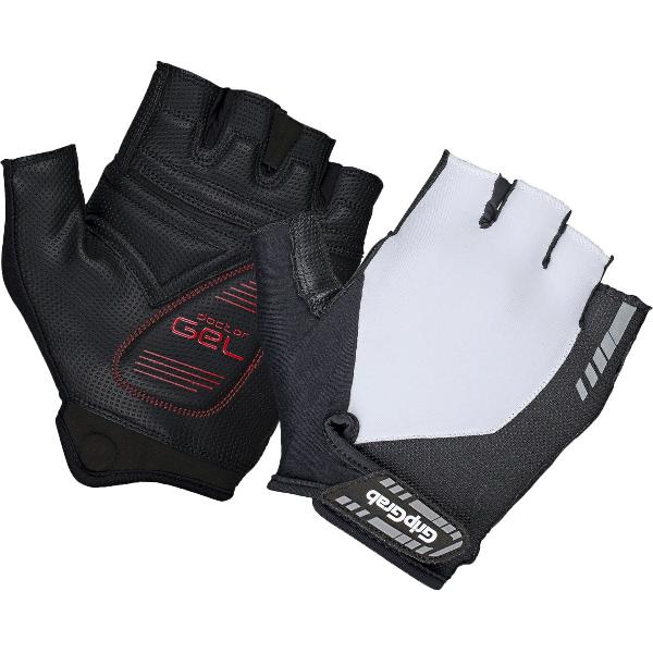 GripGrab - ProGel Padded Korte Vinger Zomer Fietshandschoenen - Wit - Unisex - Maat XXL