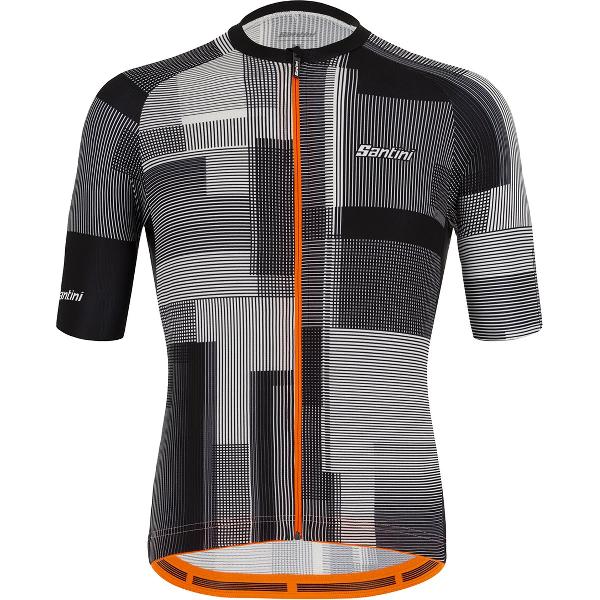 Santini Karma Kinetic Jersey Met Korte Mouwen Grijs L Man