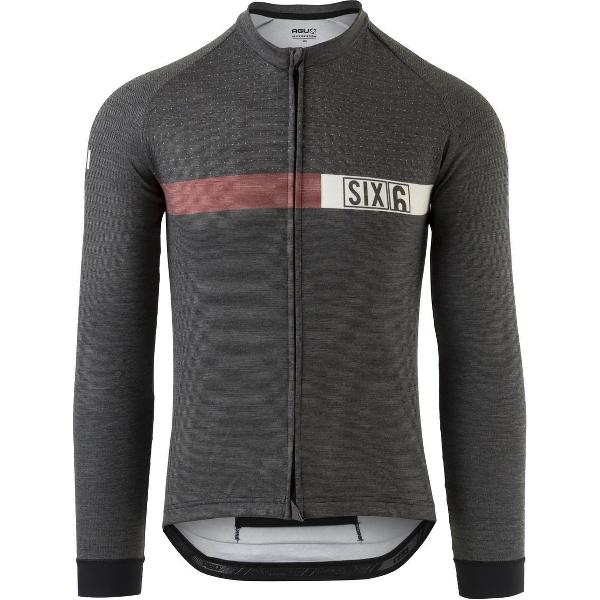 AGU Merino Fietsshirt Lange Mouwen SIX6 Heren - Zwart - S