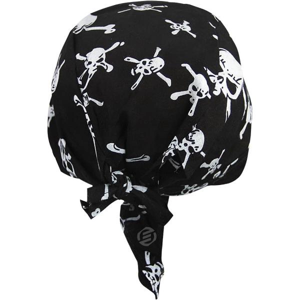 Equivera muts voor onder helm - Hoofddoek voor Dames en Heren - Bandana, Muts, Hoed, Sport Hoofdbedekking, Piratenmuts, Hiphop Cap, Hoofdband van Ademend Katoen