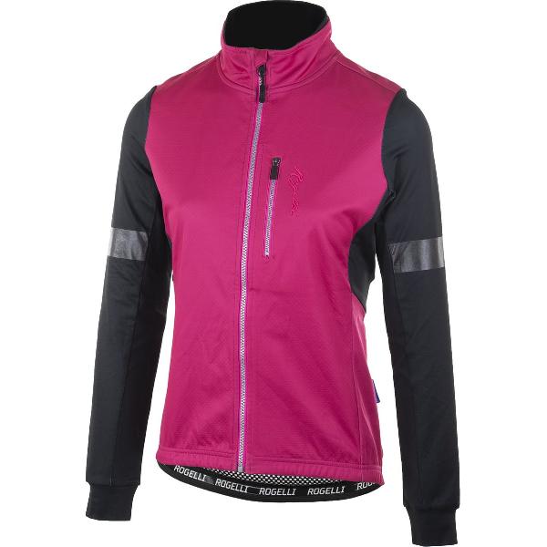 Rogelli Transition Fietsjack Winter - Dames - Zwart, Cerise, Roze - Maat S