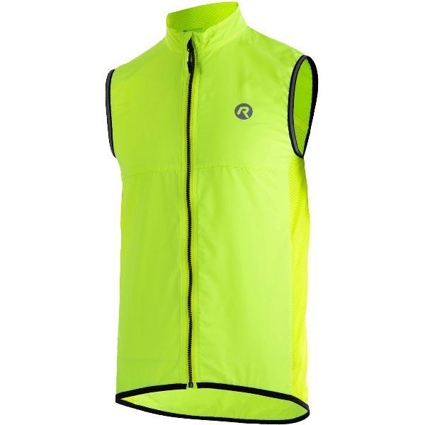 Rogelli Core Mouwloos Fietsjack Heren - Windstopper - Windvest Wielrennen - Fluor - Maat 5XL