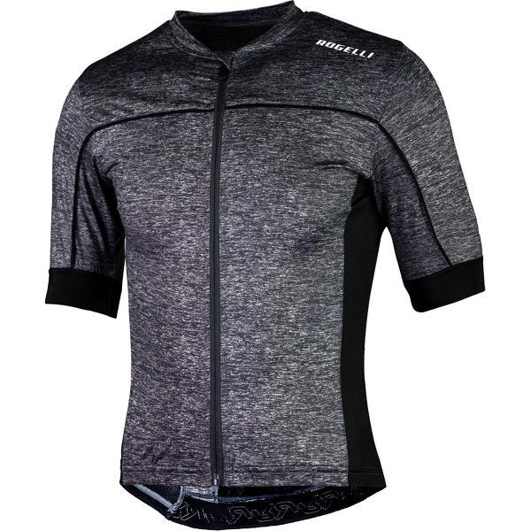 Rogelli Passo Fietsshirt - Heren - Maat L - Korte mouwen - Grijs melange