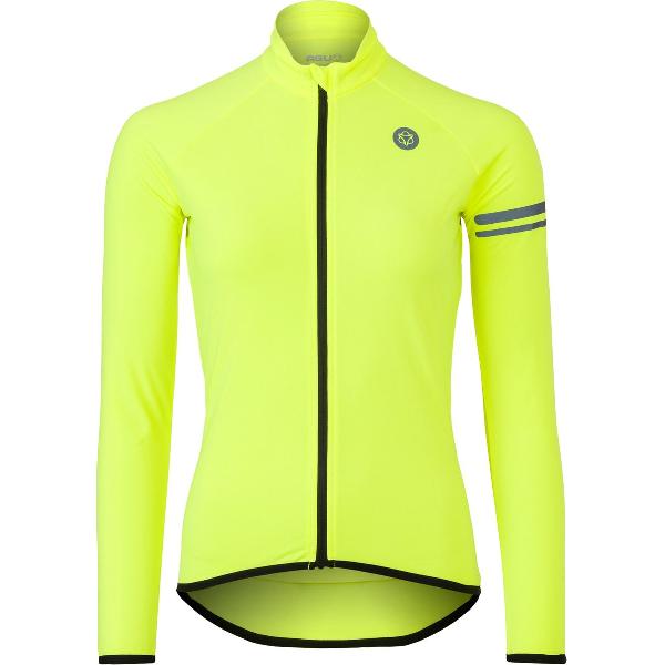 AGU Thermo Fietsshirt Lange Mouwen Essential Dames - Geel - XS