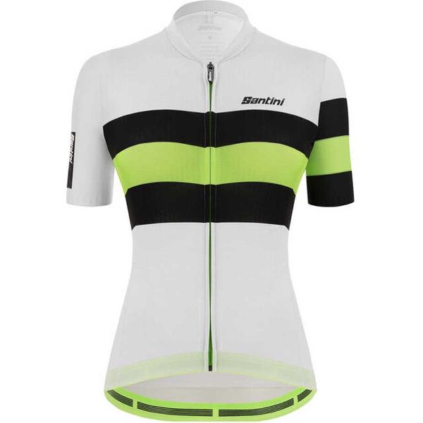 Santini Ecosleek Bengal Jersey Met Korte Mouwen Wit S Vrouw