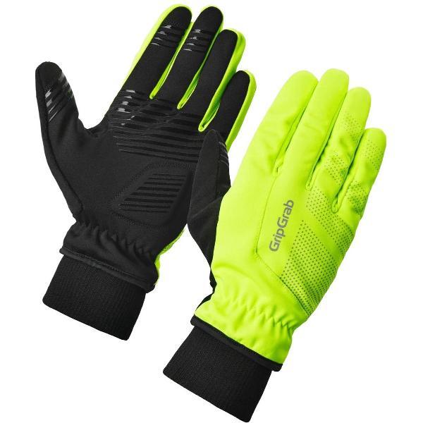 GripGrab RIDE 2 Windproof Winter Gloves Yellow Hi-Vis Maat L