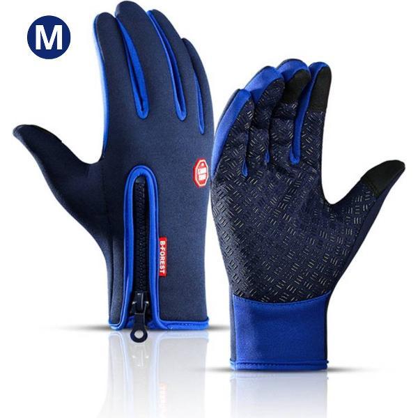 Bovista Handschoenen - Touchscreen Handschoenen - Fietshandschoenen - Winter - Heren - Wielrenhandschoenen - Donkerblauw - Maat M