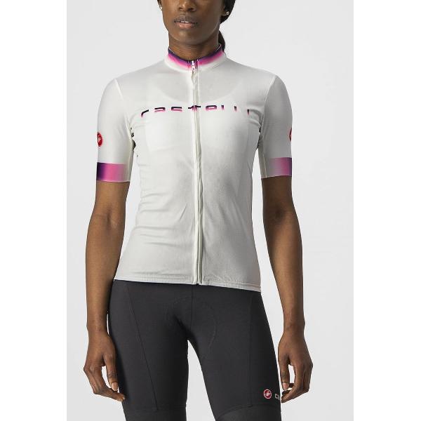 Castelli Fietsshirt korte mouwen Dames Ivoor - GRADIENT JERSEY IVORY - XL