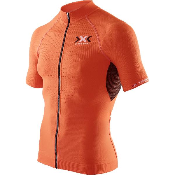 X-BIONIC The Trick Biking Shirt SS Orange Sunshine Black