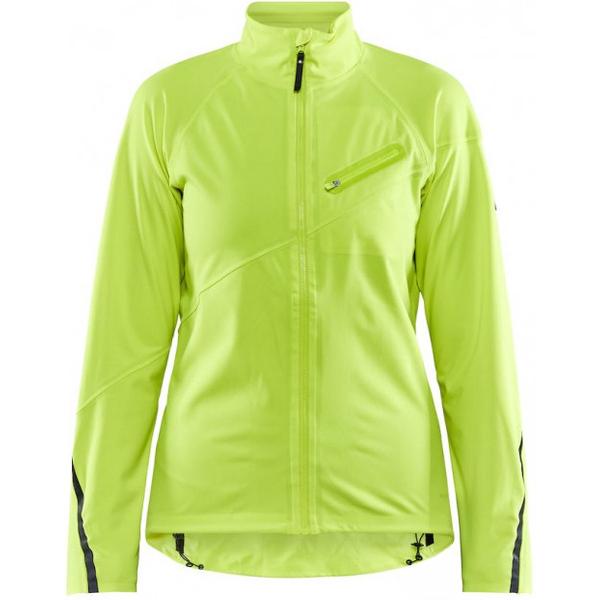 Craft Fietsjack MTB - Dames - Flumino geel - HALE HYDRO JACKET - Maat M