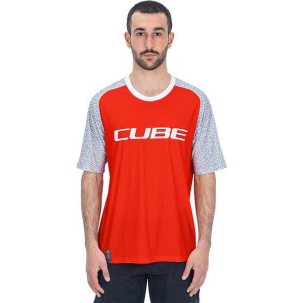 Cube Vertex Enduro-trui Met Korte Mouwen Rood 3XL Man