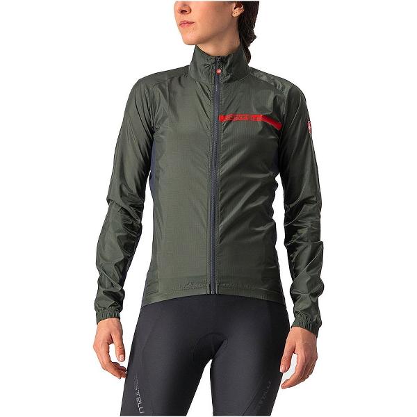 Castelli SQUADRA STRETCH fietsjas Dames MILITARY GREEN/DARK GRAY - Vrouwen - maat M