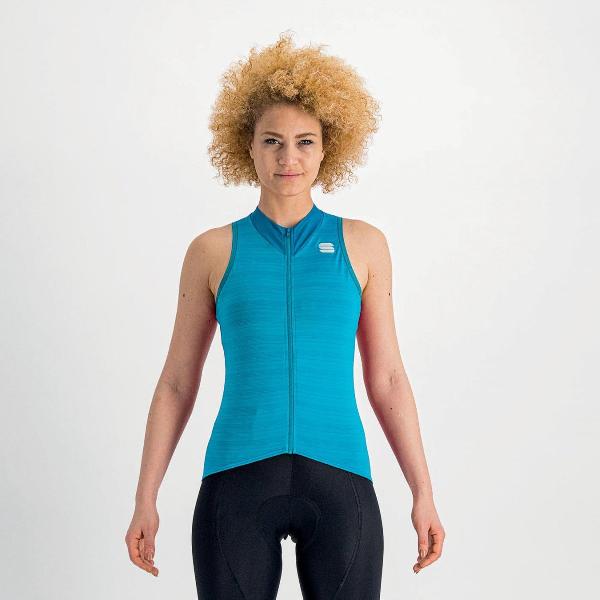 Sportful Fietsshirt Mouwloos Blauw Dames - Kelly W Sleeveless Jersey Berry Blue-XL