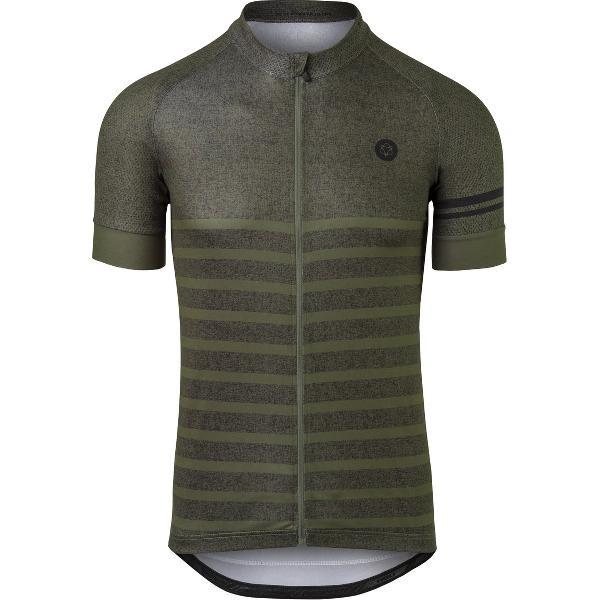 AGU Melange Fietsshirt Essential Heren - Groen - M