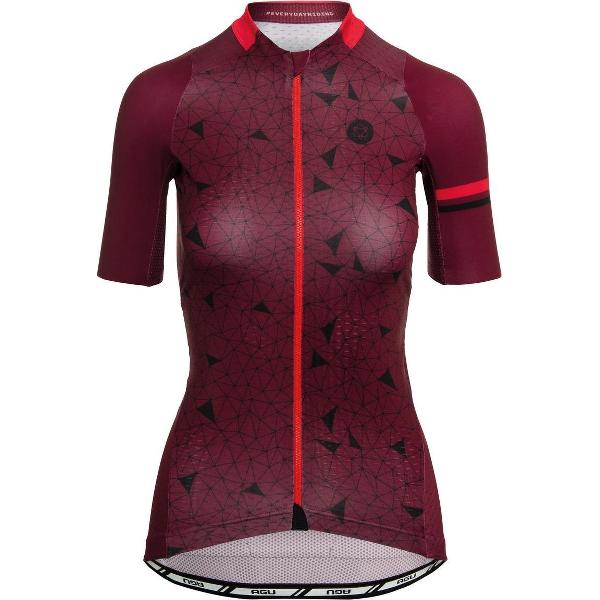 AGU Geo Fietsshirt Trend Dames - Rood - L