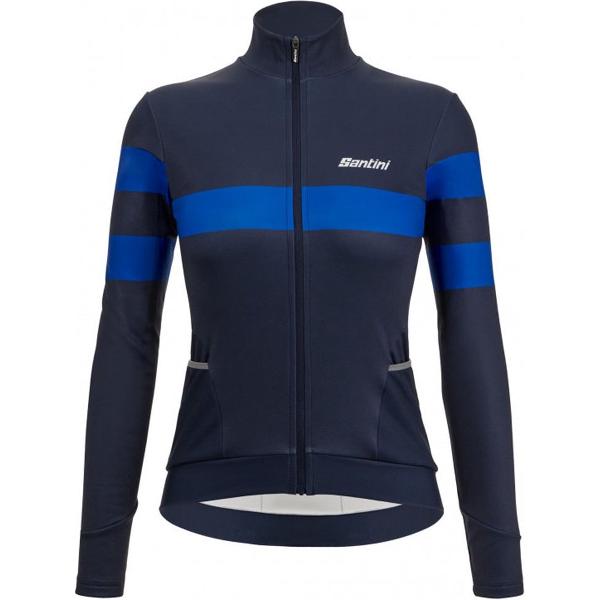 SANTINI Coral Bengal Thermal Lange Mouwen Fietsshirt Dames - Black - S