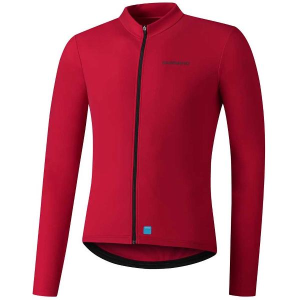 SHIMANO Element Jersey Met Lange Mouwen Heren - Red - L