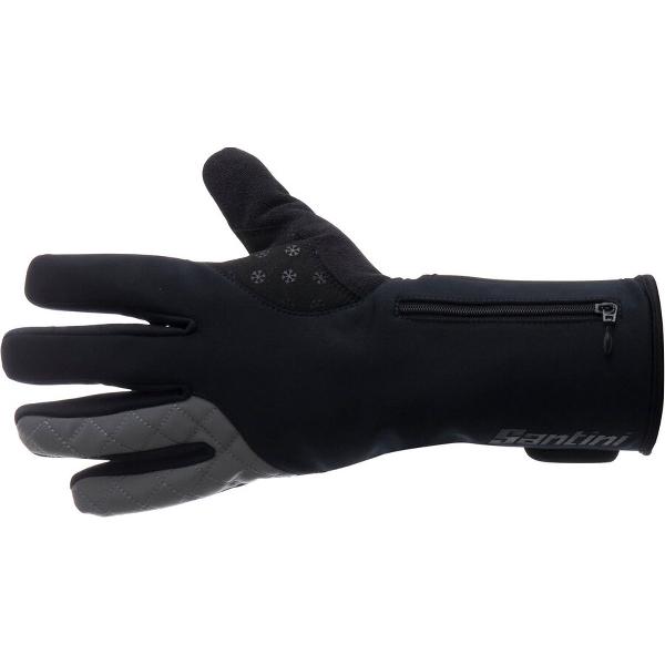 Santini Fietshandschoenen winter waterdicht Zwart Heren - Fiord Winter Gloves Black - M/L