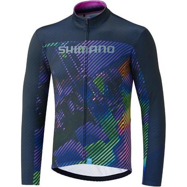 Shimano Team Fietsshirt Met Lange Mouwen Paars