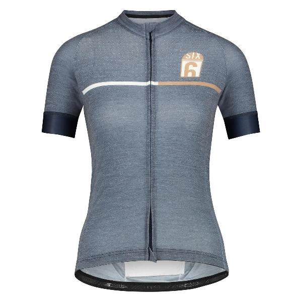 AGU Merino Fietsshirt SIX6 Dames - Blauw - XXL