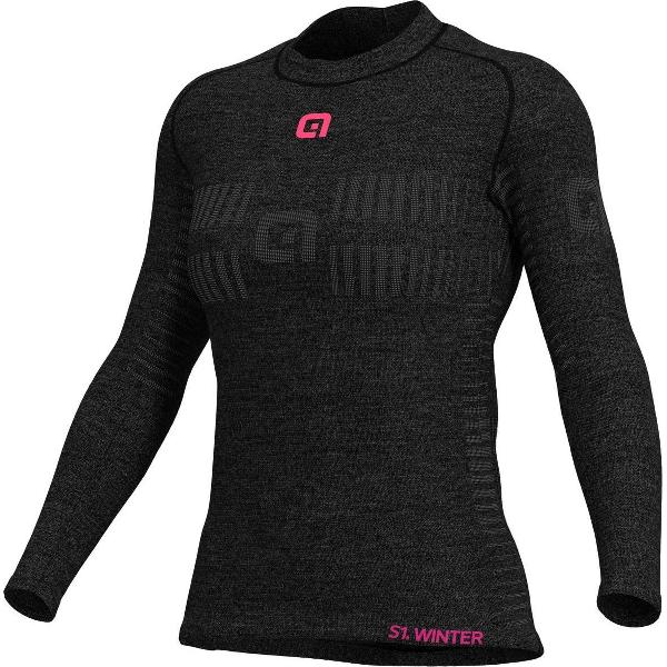 Ale Dames Base Layer Lange Mouwen Wool - Grijs - XS/S - Valt klein