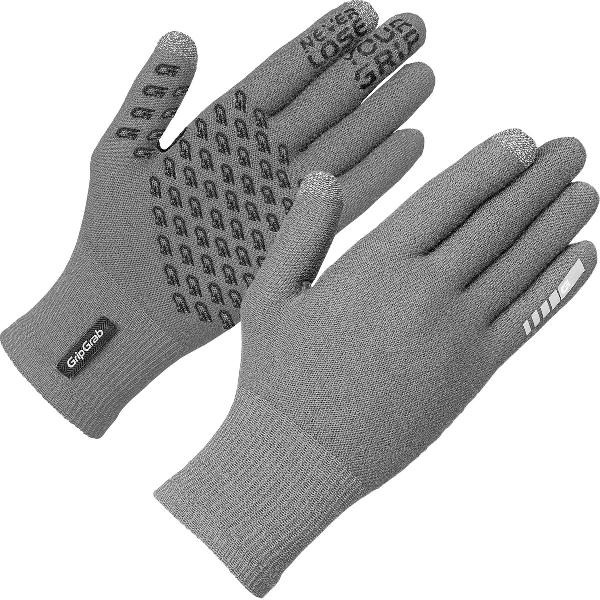 GripGrab - Primavera 2 Merino Lente Herfst Fietshandschoenen Touchscreen - Grijs - Unisex - Maat M/L