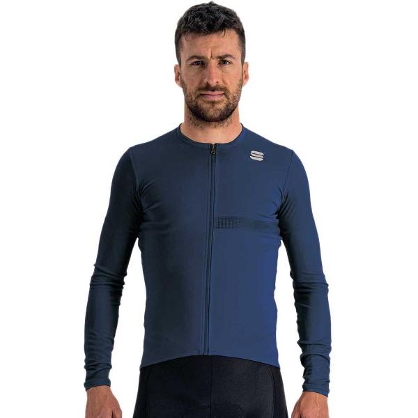 Sportful Fietsshirt Lange Mouwen Blauw Heren - Matchy Long Sleeve Jersey Galaxy Blue-XL