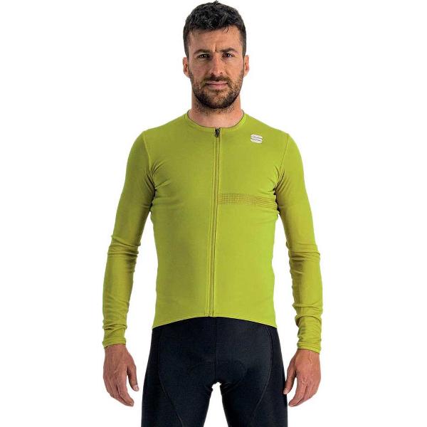 Sportful Fietsshirt Lange Mouwen Groen Heren - Matchy Long Sleeve Jersey Guacamole-L