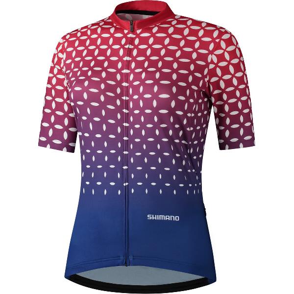 Shimano Fietsshirt korte mouwen Dames Rood Blauw - Sumire Performance RED/NAVY - M