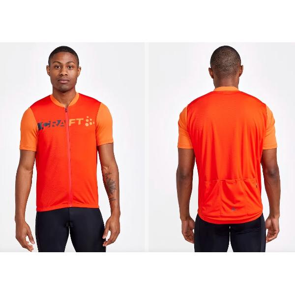 Craft - CORE Endur Logo Jersey - Fietshirt - Heren - Oranje - Maat M