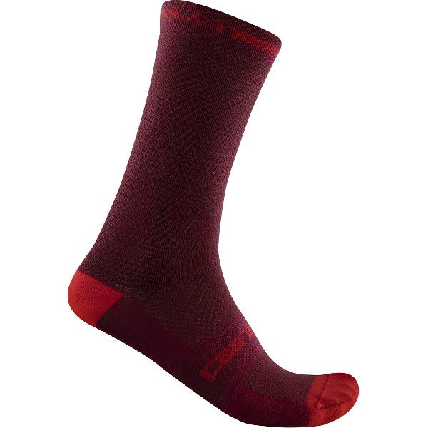 Castelli Superleggera T 18 Sock - Bordeaux