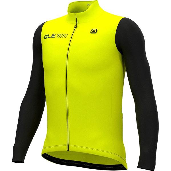 Ale Solid Fondo 2.0 Lange Mouwen Fietsshirt Geel S Man