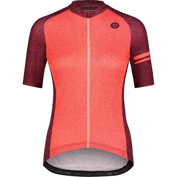 AGU Melange Fietsshirt Essential Dames - Rood - XS