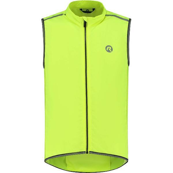 Rogelli Core Mouwloos Fietsjack Heren - Windstopper - Windvest Wielrennen - Fluor - Maat 4XL