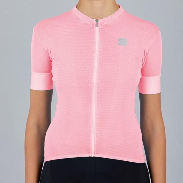 Sportful Fietsshirt korte mouwen Dames Roze - MONOCROM W JERSEY PINK - S