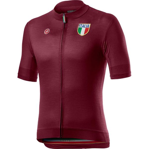 Castelli Fietsshirt Heren Rood - CA Italia 20 Jersey Sangria - M