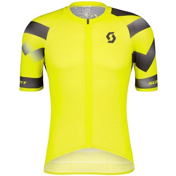 Scott Rc Premium Climber Korte Mouwen Fietsshirt Geel M Man